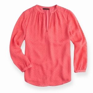 J. Crew Clip Dot Popover Top